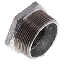 R 2'' x Rp 1 1/2'' M/F Verzinkt Gietijzeren Verloopring 25 Bar