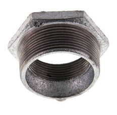 R 2'' x Rp 1 1/2'' M/F Verzinkt Gietijzeren Verloopring 25 Bar