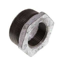 R 2'' x Rp 1 1/4'' M/F Verzinkt Gietijzeren Verloopring 25 Bar
