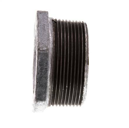 R 2'' x Rp 1 1/4'' M/F Verzinkt Gietijzeren Verloopring 25 Bar