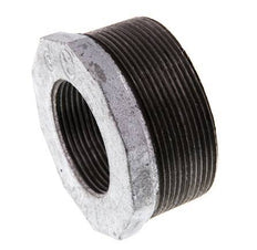 R 2 1/2'' x Rp 1 1/2'' M/F Verzinkt Gietijzeren Verloopring 25 Bar