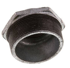 R 2 1/2'' x Rp 1 1/4'' M/F Verzinkt Gietijzeren Verloopring 25 Bar