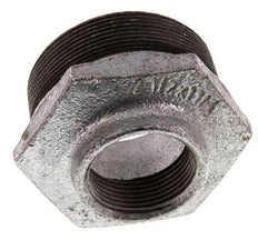 R 2 1/2'' x Rp 1 1/4'' M/F Verzinkt Gietijzeren Verloopring 25 Bar
