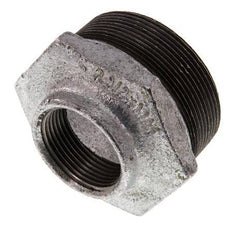 R 2 1/2'' x Rp 1 1/4'' M/F Verzinkt Gietijzeren Verloopring 25 Bar