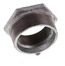 R 2 1/2'' x Rp 2'' M/F Verzinkt Gietijzeren Verloopring 25 Bar