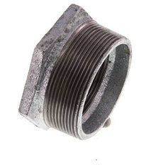 R 2 1/2'' x Rp 2'' M/F Verzinkt Gietijzeren Verloopring 25 Bar