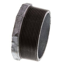R 3'' x Rp 1 1/2'' M/F Verzinkt Gietijzeren Verloopring 25 Bar