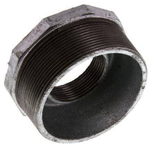R 3'' x Rp 1 1/2'' M/F Verzinkt Gietijzeren Verloopring 25 Bar