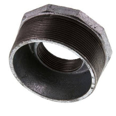 R 3'' x Rp 1 1/2'' M/F Verzinkt Gietijzeren Verloopring 25 Bar