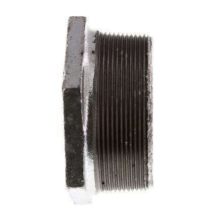 R 3'' x Rp 2'' M/F Verzinkt Gietijzeren Verloopring 25 Bar