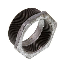 R 3'' x Rp 2 1/2'' M/F Verzinkt Gietijzeren Verloopring 25 Bar