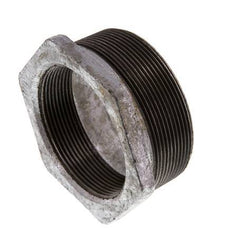 R 3'' x Rp 2 1/2'' M/F Verzinkt Gietijzeren Verloopring 25 Bar
