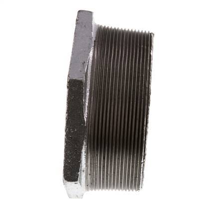 R 4'' x Rp 3'' M/F Verzinkt Gietijzeren Verloopring 25 Bar