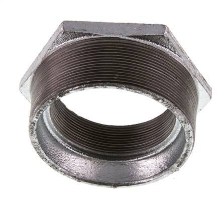 R 4'' x Rp 3'' M/F Verzinkt Gietijzeren Verloopring 25 Bar