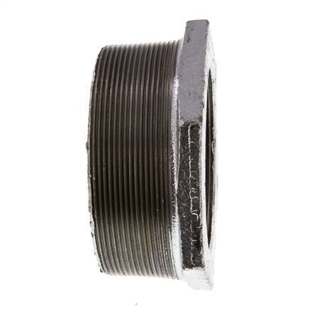 R 4'' x Rp 3'' M/F Verzinkt Gietijzeren Verloopring 25 Bar