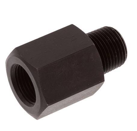3/8'' NPT x G 3/8'' M/F Nitrified Stalen Verloopring 700 Bar - Hydrauliek