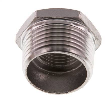 R 1'' x Rp 1/2'' M/F RVS Verloopring 16 Bar