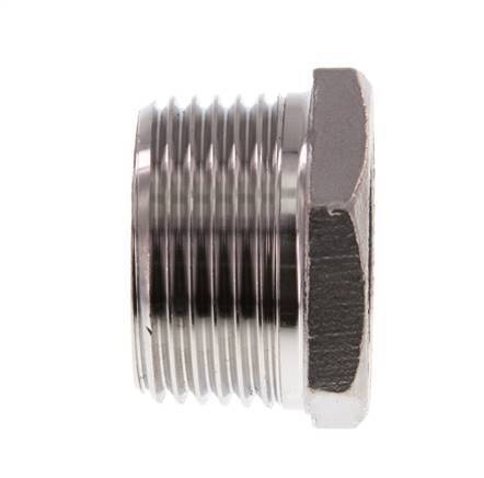 R 1'' x Rp 1/2'' M/F RVS Verloopring 16 Bar
