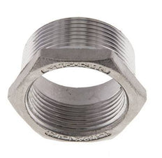 1 1/2'' NPT x 1 1/4'' NPT M/F RVS Verloopring 16 Bar