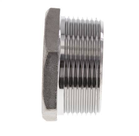 1 1/2'' NPT x 1 1/4'' NPT M/F RVS Verloopring 16 Bar