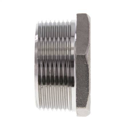 1 1/2'' NPT x 1 1/4'' NPT M/F RVS Verloopring 16 Bar