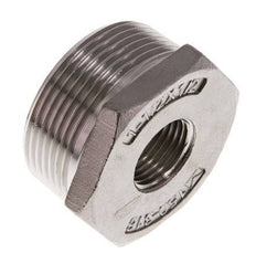 R 1 1/2'' x Rp 1/2'' M/F RVS Verloopring 16 Bar