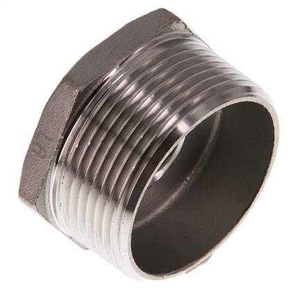 R 1 1/2'' x Rp 1/2'' M/F RVS Verloopring 16 Bar