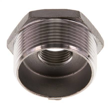 R 1 1/2'' x Rp 1/2'' M/F RVS Verloopring 16 Bar
