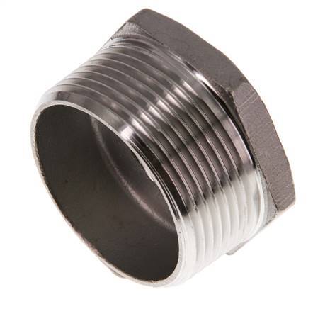 R 1 1/2'' x Rp 1/2'' M/F RVS Verloopring 16 Bar