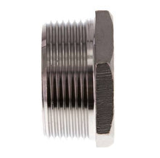 R 1 1/2'' x Rp 1/2'' M/F RVS Verloopring 16 Bar