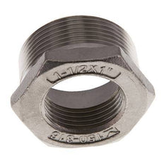 R 1 1/2'' x Rp 1'' M/F RVS Verloopring 16 Bar