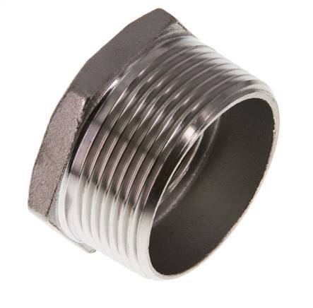 R 1 1/2'' x Rp 1'' M/F RVS Verloopring 16 Bar