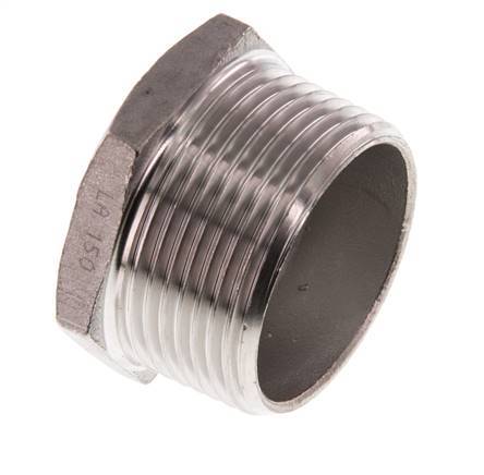 R 1 1/4'' x Rp 3/4'' M/F RVS Verloopring 16 Bar