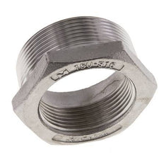 2'' NPT x 1 1/2'' NPT M/F RVS Verloopring 16 Bar