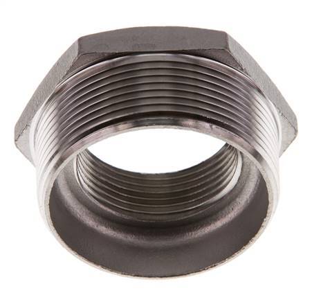 R 2'' x Rp 1 1/4'' M/F RVS Verloopring 16 Bar