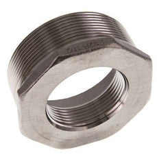 R 2 1/2'' x Rp 1 1/2'' M/F RVS Verloopring 16 Bar