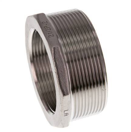 R 2 1/2'' x Rp 2'' M/F RVS Verloopring 16 Bar