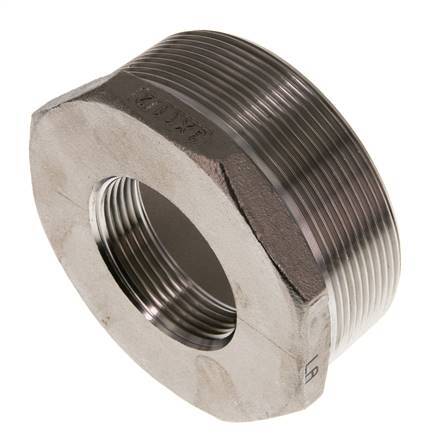 R 3'' x Rp 1 1/2'' M/F RVS Verloopring 16 Bar