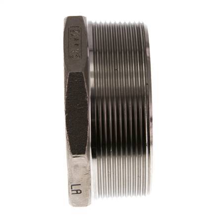R 3'' x Rp 1 1/2'' M/F RVS Verloopring 16 Bar