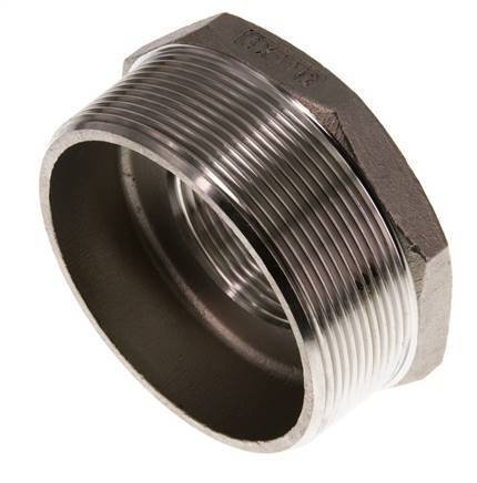 R 3'' x Rp 1 1/2'' M/F RVS Verloopring 16 Bar