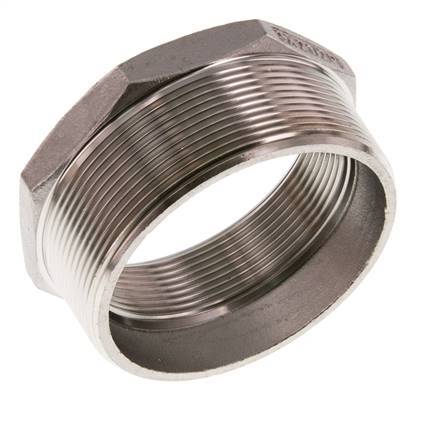R 3'' x Rp 2 1/2'' M/F RVS Verloopring 16 Bar