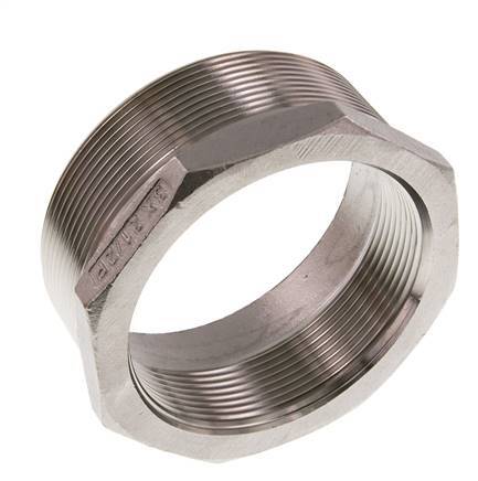 R 3'' x Rp 2 1/2'' M/F RVS Verloopring 16 Bar