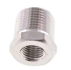 1/2'' NPT x 1/4'' NPT M/F RVS Verloopring 210 Bar - Hydrauliek