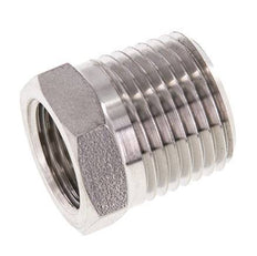 1/2'' NPT x 3/8'' NPT M/F RVS Verloopring 210 Bar - Hydrauliek