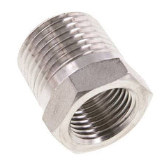 1/2'' NPT x 3/8'' NPT M/F RVS Verloopring 210 Bar - Hydrauliek