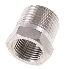 1/2'' NPT x 3/8'' NPT M/F RVS Verloopring 210 Bar - Hydrauliek