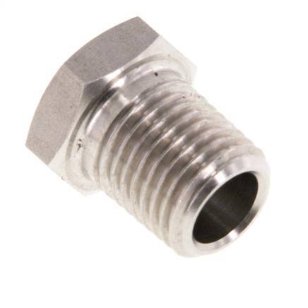 1/4'' NPT x 1/8'' NPT M/F RVS Verloopring 275 Bar - Hydrauliek