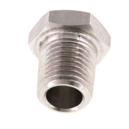 1/4'' NPT x 1/8'' NPT M/F RVS Verloopring 275 Bar - Hydrauliek