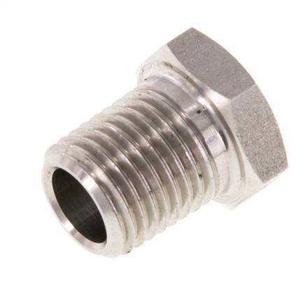 1/4'' NPT x 1/8'' NPT M/F RVS Verloopring 275 Bar - Hydrauliek