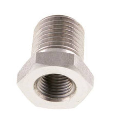 1/4'' NPT x 1/8'' NPT M/F RVS Verloopring 275 Bar - Hydrauliek